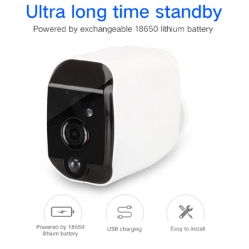 

Smart Security Camera Waterproof Home Office Garage Video Recording Night Vision Two Way Intercom Wifi Camera