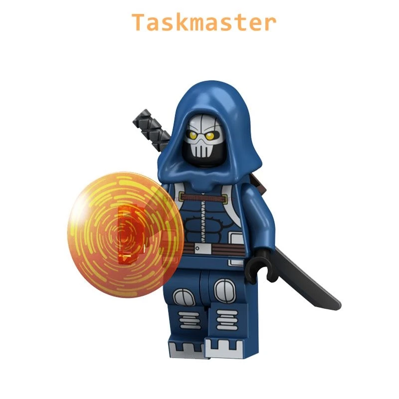 Taskmaster Человек-паук зловещая шестерка доктор Осьминог гриф сандмен электро Mysterio Kraven Охотник строительные блоки игрушки Marvel Мстители - Цвет: Taskmaster