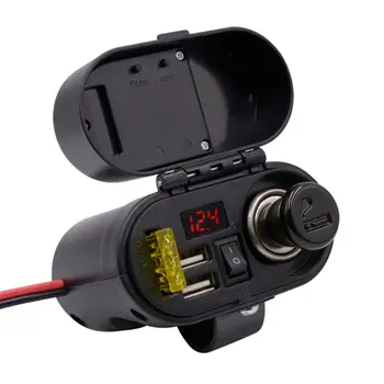 

Multi-function Cigarette Lighter Charger Waterproof USB Power Adapter Socket