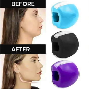 

Facial Fitness Ball Exerciser strengthen your Face Jaw Equipment And Neck Toning Lifting Lip Anti-Wrinkle Beauty Tool Silicone