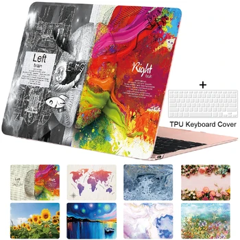 

Case for Macbook Air 13 inch 11 Cover Pro 13 15 16 12 Retina Shell Screen Keyboard Protector Touch Bar Art Print Brain 2020 2019