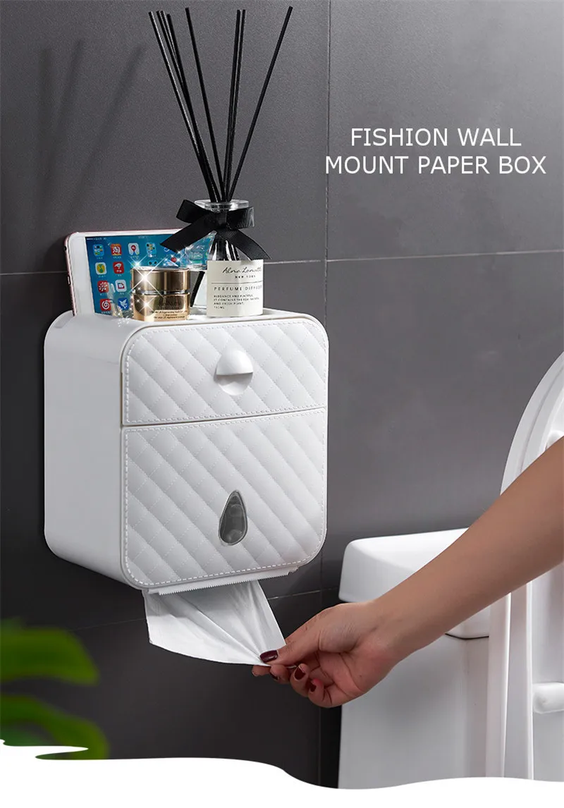 Водонепроницаемый настенный держатель для туалетной бумаги, полка для туалетной бумаги, лоток в рулоне, держатель для бумажных полотенец, чехол, коробка для хранения, лоток
