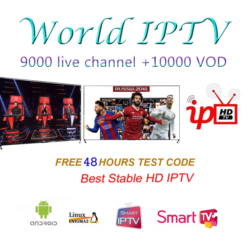 

IPTV M3u Subscription 1 year europe iptv Italy German French Spanish iptv 9000 live channel support Android Box Enigma2 Smart TV