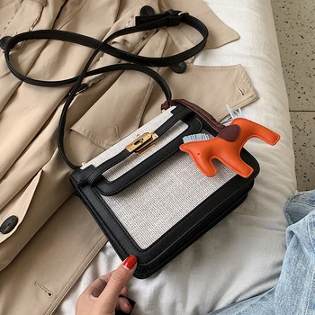 

2019 Fashion Luxury Messenger Bag for Women Designer Simple Retro Small Square Packet Ins Personality Shoulder Crossbody Bag