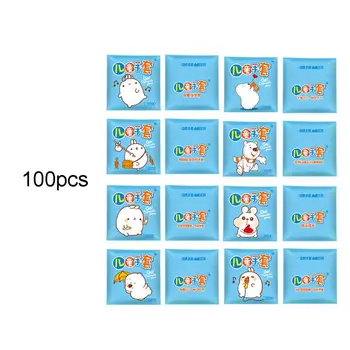 

100pcs PE Plastic Clear Disposable Gloves Child Oil-Proof Thickened Restaurant Food Hygiene Cleaning Kids Mittens Party Supplies