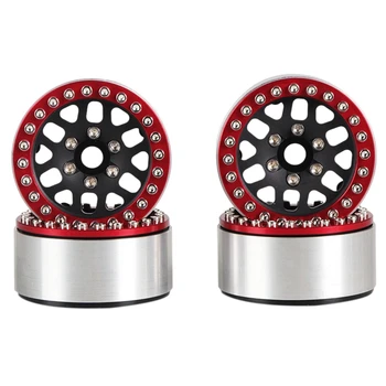 

4Pcs 1/10 Climbing Vehicle 1.9 Inch General Metal Hub 24 Peach Heart+Square Hole