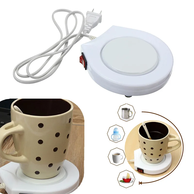 Protable Electronic Powered Coffee Heater Cup Warmer Pad US Plug Heating Coaster USB Mug Warmer