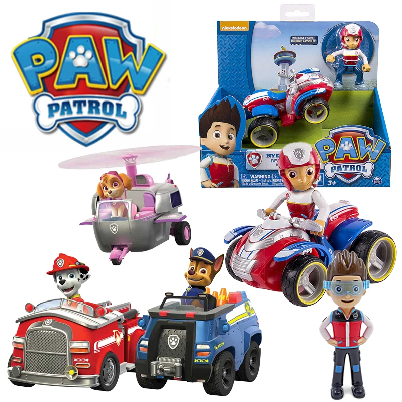 Игрушки для щенков Spin Master Ryder из ПВХ аниме экшн-фигурки модель автомобиля