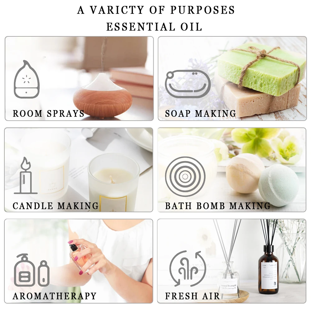 10ml with Dropper Pure Fruit Fragrance Essential Oil Diffuser Strawberry Mango Musk Banana Coconut Aroma for Candle Soap Making-4
