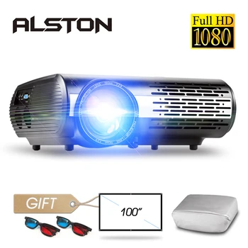 

ALSTON M2/M2W FULL HD 1080P LED Projector Home Beamer Optional Android Version WIFI HDMI USB VGA Bluetooth with gift