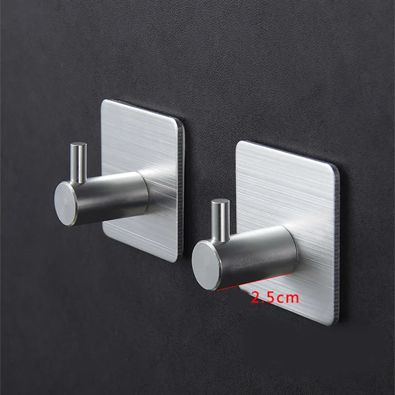 

Novel 2pcs Coat Holder Exquisite Space Aluminum Hat Clothes Hook Aluminum Alloy Hook Shipping