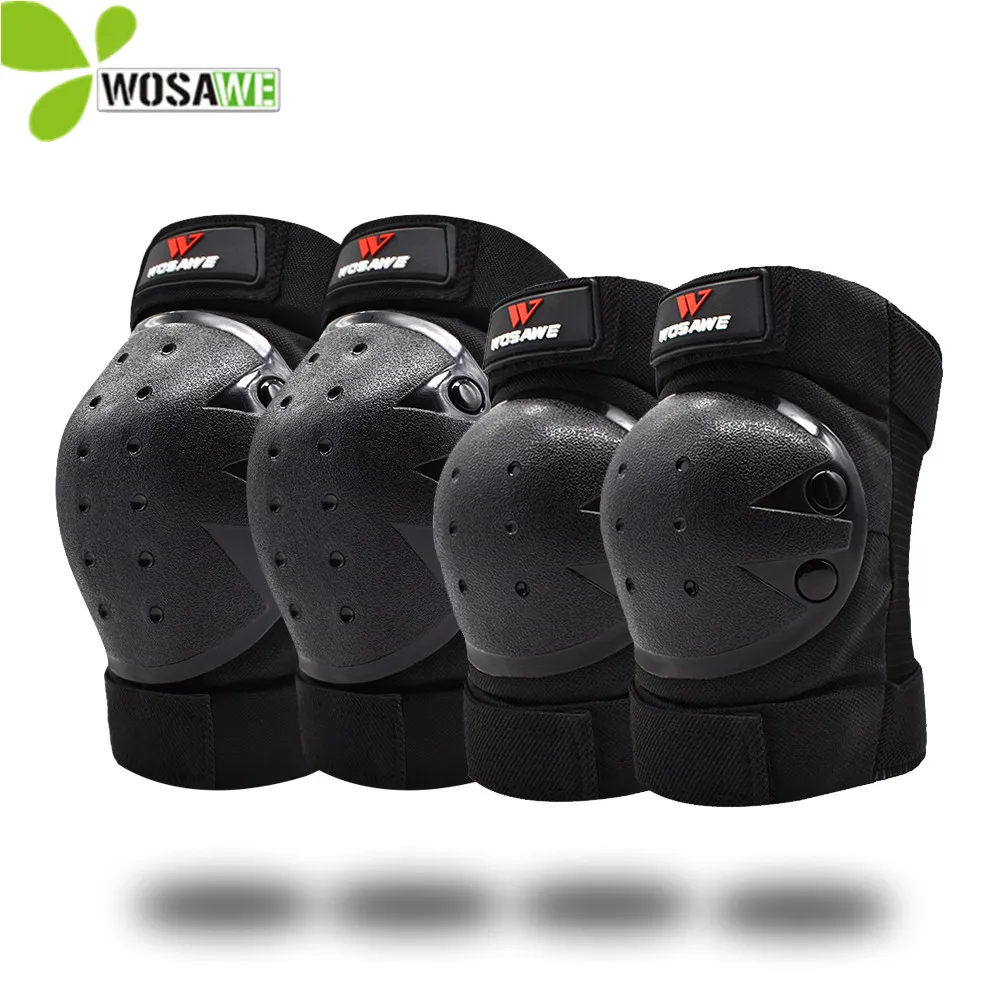 

WOSAWE Adult Flexible Knee Protector Snowboard Skateboard Ski Roller Hockey Hard Protection Shell EVA Foam Sport Elbow Brace Pad