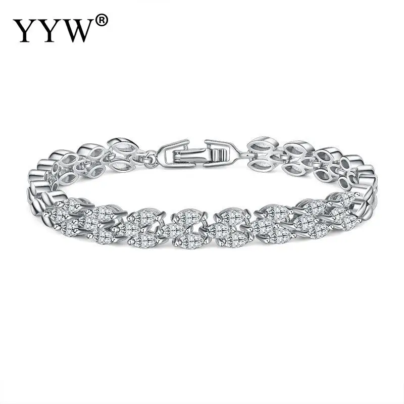 Модный серебряный браслет с шармами браслет для женщин латунный браслет Свадебный браслет для женщин мужчин серебряный браслет ювелирные изделия