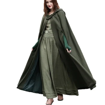 

2019 Loose Trench Coat Autumn Batwing Overcoat Hooded Hoodie Capes Outerwear Women Winter Long Coat Cloak Poncho Cardigan