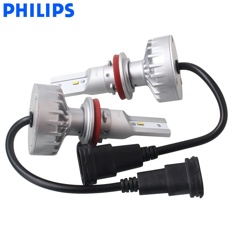 Philips светодиодный H8 H11 H16 Ultinon светодиодный Авто Противотуманные фары 6000K холодный синий белый светильник+ 160% ярче компактный дизайн 11366UL X2, пара