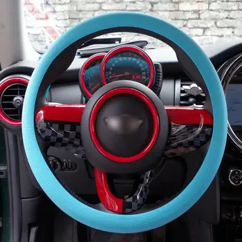 

Universal Soft Silicone Car Steering Wheel Cover Protection Car Vehicle Blue