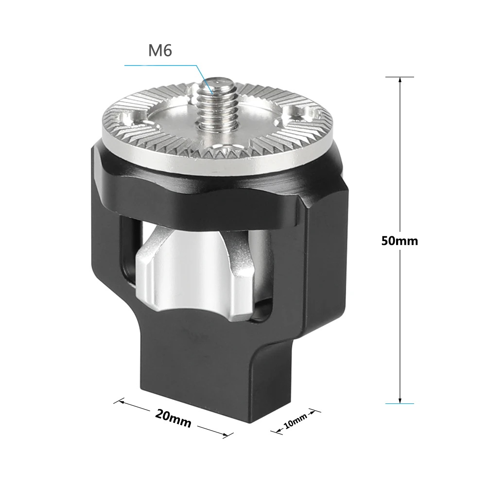 Kayulin 표준 ARRI Rosette M6 연장 마운트, DSLR 카메라 케이지 나무 핸드그립, M6 나사 나사 포함