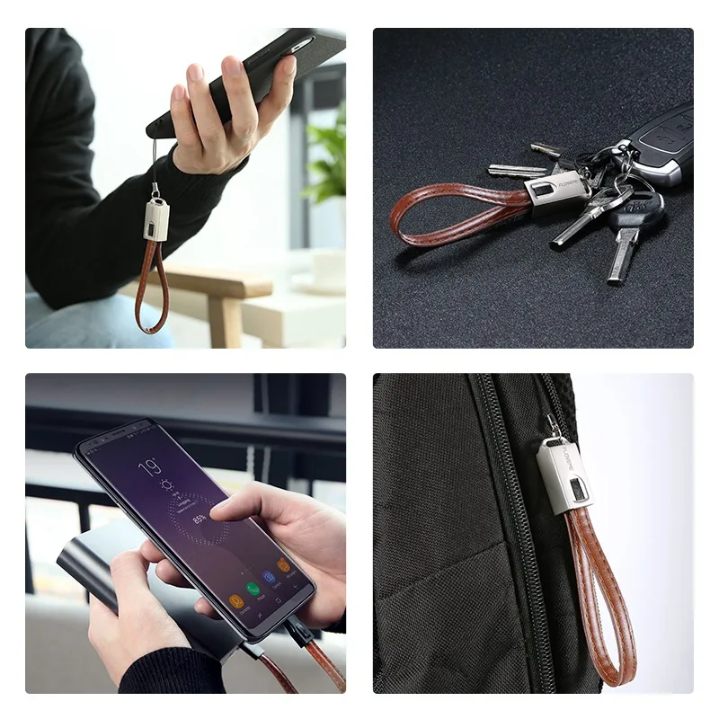 USB кабель для Samsung S10/S10e Plus 2 А Тип C мини брелок ключей типа Huawei Mate 10 20 Pro