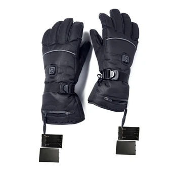 

2019 New Motorcycle Riding Ski Gloves Winter Warm Black Waterproof Heating Gloves Battery Power Unisex Hot