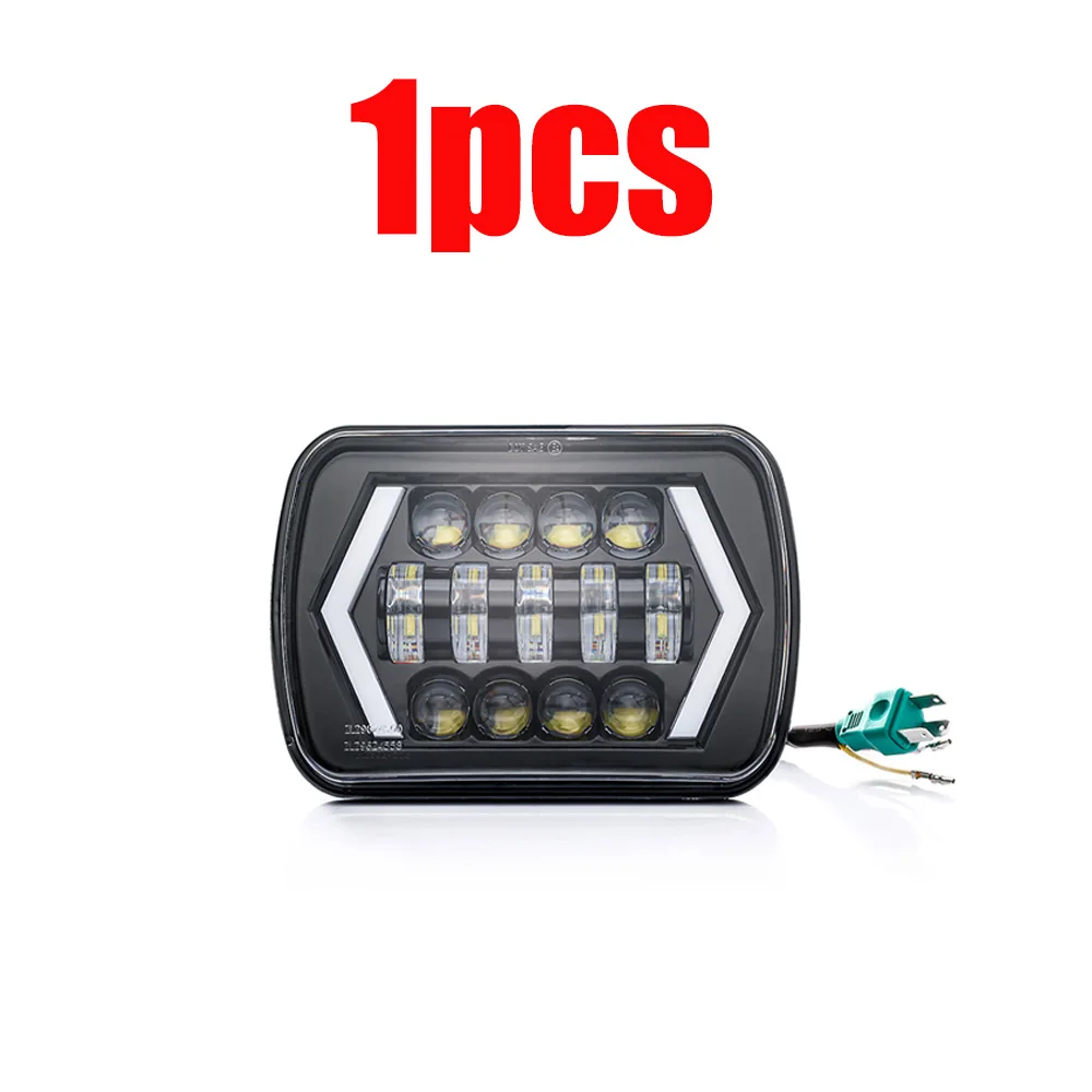 Светодиодный фонарь для jeep Cherokee XJ, фара jeep wrangler yj angel eyes, DRL H4, светодиодный фонарь с поворотным сигналом - Цвет: 1pcs