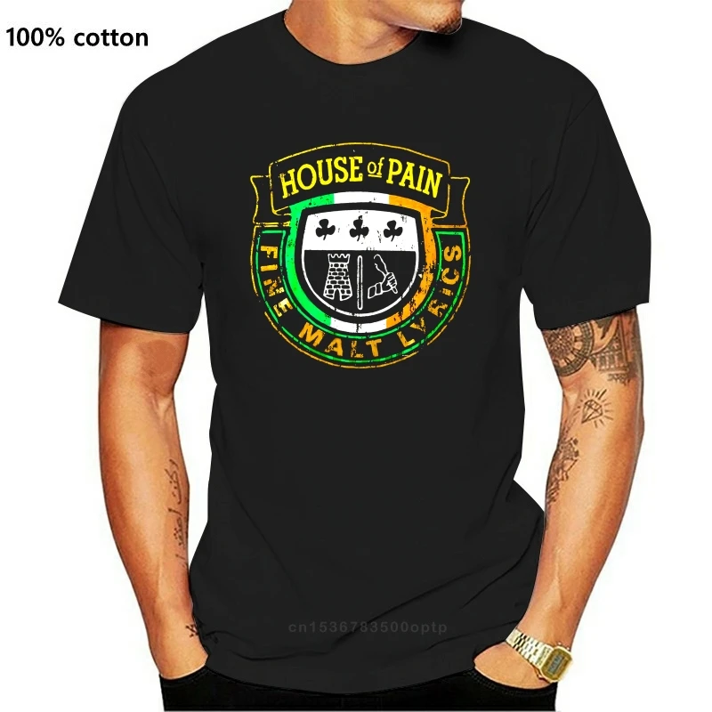 House Of Pain MenCrest Distressed T Shirt Black | Мужская одежда