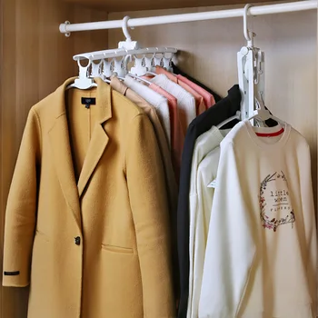 

Multi-function Clothes Storage Artifact Hanger Clothes Hanging Clothes Home Magic Clothes Support Dormitory Space Folding Hook