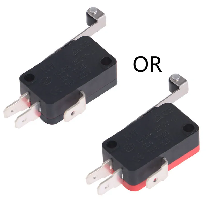 1X Maniglia Lunga Nuovo Micro Rullo Leva Braccio Normalmente Aperto Chiuso Finecorsa Kw7-2