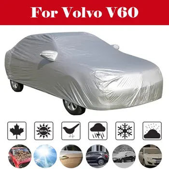 

Full Car Cover Outdoor Anti-UV Sun Rain Scratch Snow Protector MPV Cover Windproof For Volvo V60