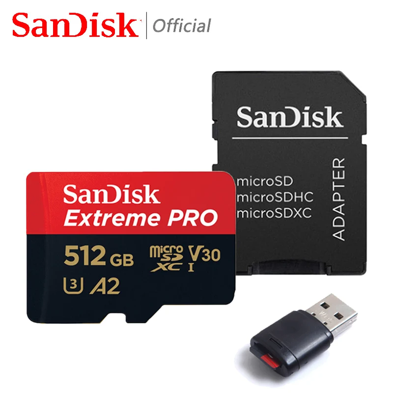 samsung 64gb memory card SanDisk Extreme PRO Micro SD Card 128GB Up to 170MB/s 64GB 256GB A2 V30 U3 TF Card 32GB 512GB A1 Memory SD Card 1TB With For PC 64 gb memory card Memory Cards