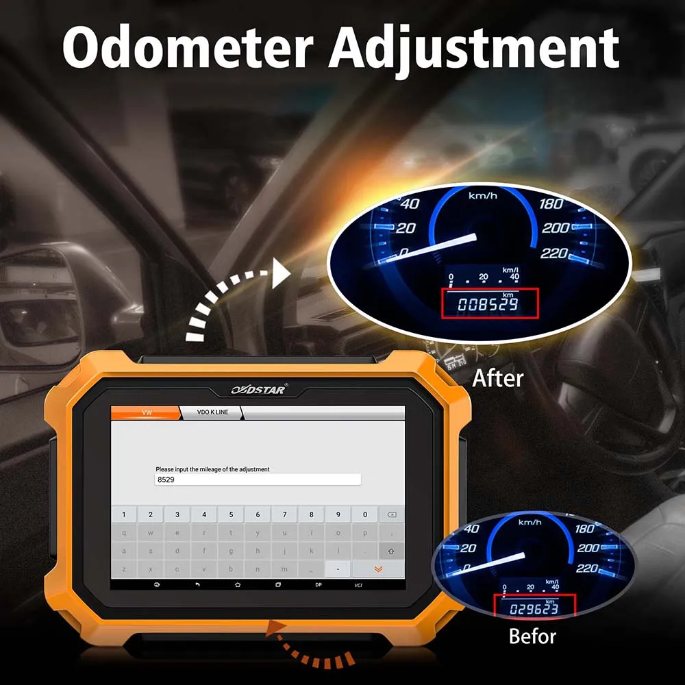 Программатор OBDSTAR X300 DP Plus для автомобильных ключей ШТЫРЬКОВАЯ коррекция одометра