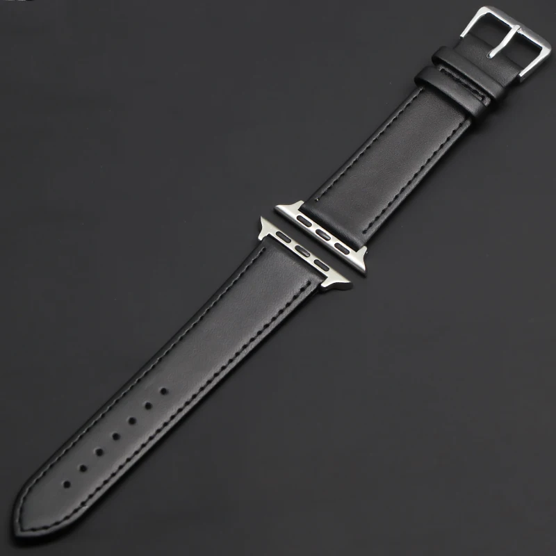 Новейшая кожаная Петля подходит для Apple-Watch Band series 1 2 3 4 5 подходит для iWatch-ремешок 42 мм 38 мм 40 мм 44 мм linkseries 5