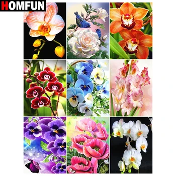 

HOMFUN 5D DIY Full Diamond Embroidery "Flower bouquet" Diamond Painting Cross Stitch Rhinestone Home Decoration