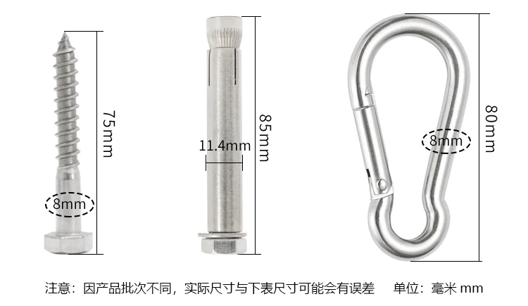 Heavy Bag Hanger Suspension Hooks Concrete Wooden Swing Hangers Sets for Yoga Hammock Chair Sandbag Swing 500kg Capacity