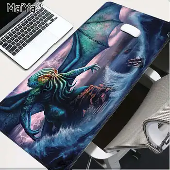 

MaiYa Vintage Cool Cthulhufolio Unique Desktop Pad Game Mousepad Size for 30x60cm 40x90cm Rubber Rectangle Mousemats