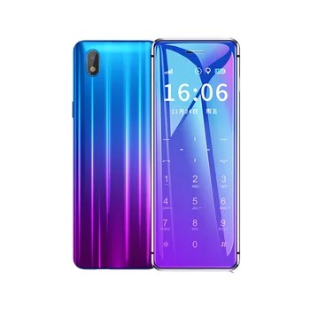 Ulcool V99スーパーミニ携帯電話超薄型カードメタルボディのbluetooth 2.0アンチロストMP3デュアルsimカードバックアップ学生携帯電話