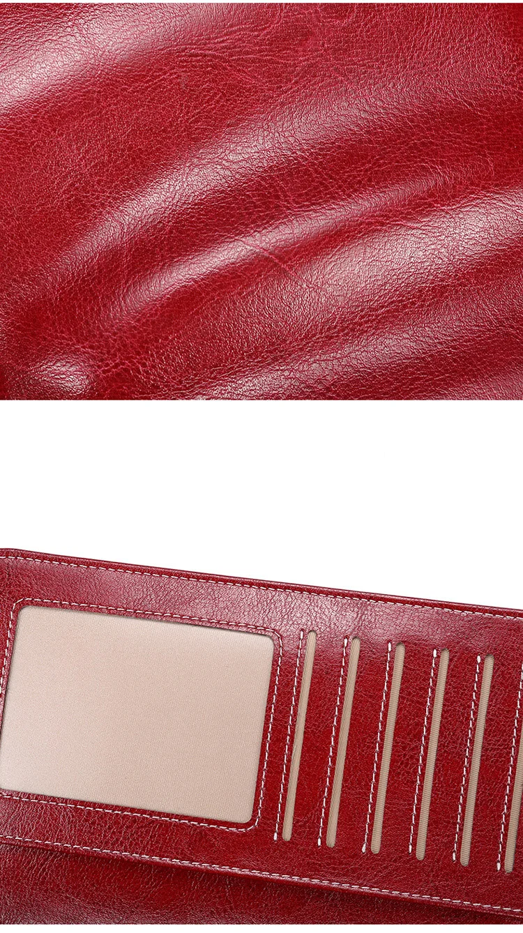 Rfid Противоугонная щетка женский кошелек длинный кожаный кошелек женский европейский и американский клатч большая емкость Одиночная молния держатель билета