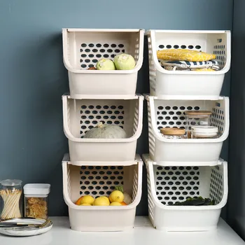 

Large Fruit And Vegetable Basket Storage Basket Thickening Kitchen Bedroom Food Storage Box Kitchen Debris Container Baskets