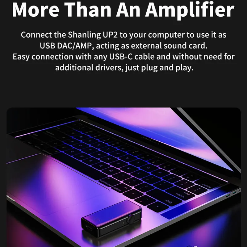 Shanling UP2 мини усилитель для наушников Bluetooth 5,0 USB LDAC аудио портативный усилитель для iphone