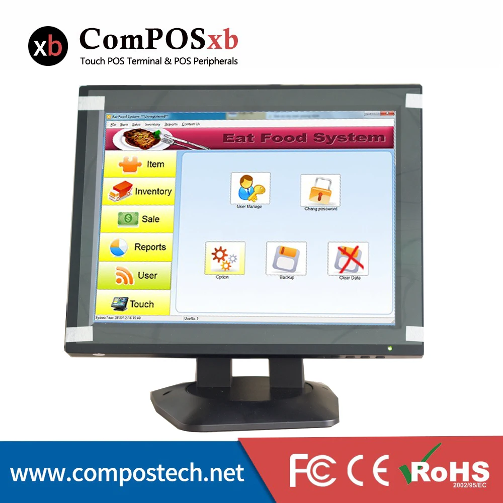 Высококачественный монитор для ПОС-системы, дисплей, экран для розничной торговли, монитор compoxb, коммерческий пос-система, монитор