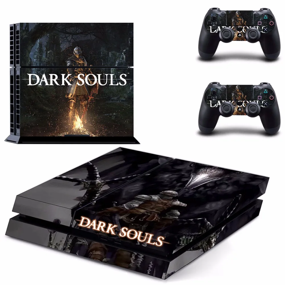 Игра Dark Souls PS4 нормальная кожа Наклейка для DualShock playstation 4 консоль и 2 контроллера PS4 жировая Кожа стикер винил