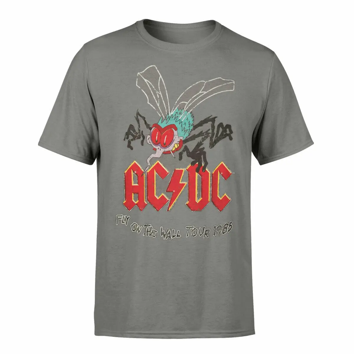 

Ac/Dc Fly On The Wall Tour Acdc Band T-Shirt Printed Tee Size S-3Xl