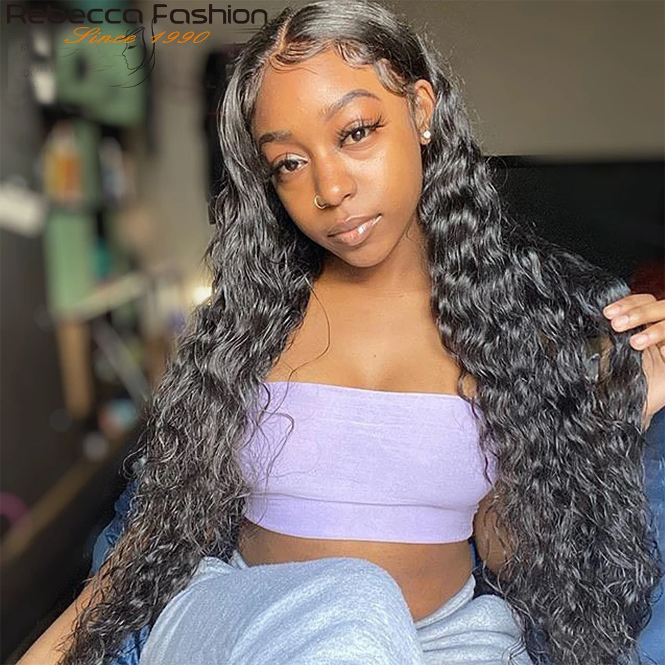 Rebecca Brazilian Water Wave Bundles 10-28 Inch 1/3/4 Pcs 100% Human Hair  Bundles Remy Hair Extensions - Hair Weaving - AliExpress