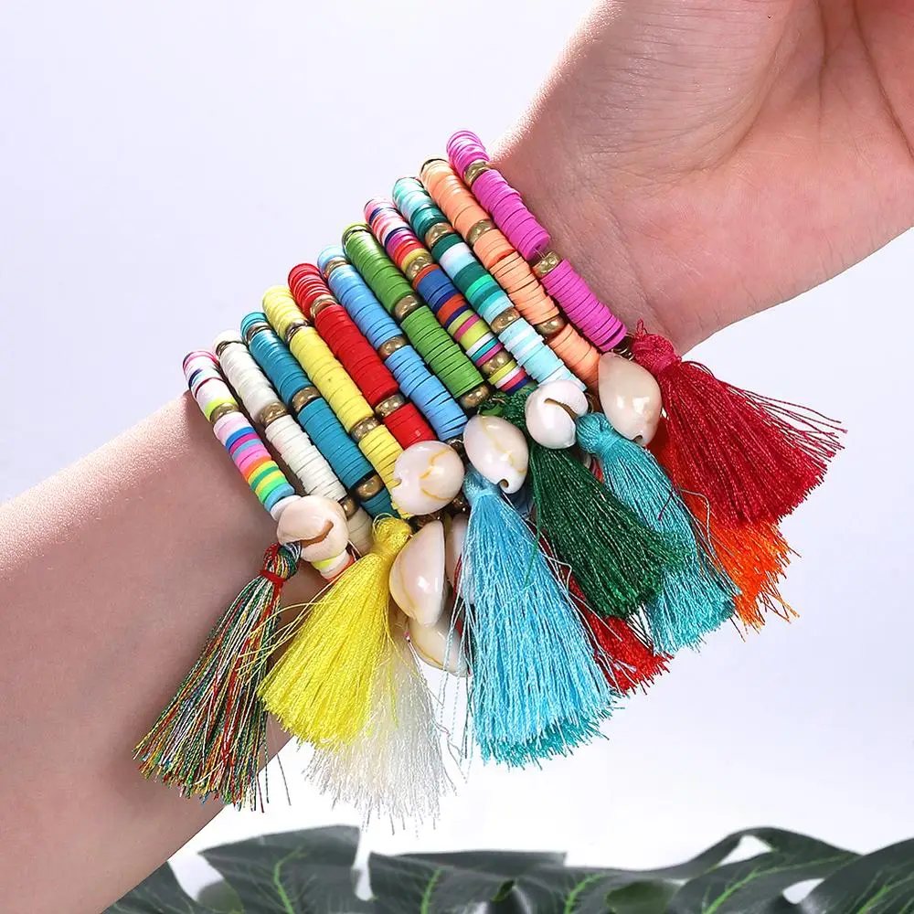 

Dvacaman Natural Stone Unique Charm Bracelet for Women Fashion Trendy Bohemia Chic Girls Beaded Friendship Shell Pulseras Female