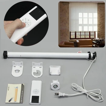 

Roller Blind Motor AC 100-240V Electric Roller Shade Tubular Motor with Remote Control Home Decoration for Curtain Shade Roller