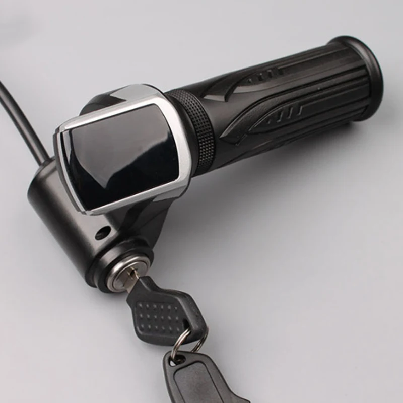 5V Speed Adjustment Throttle Handlebar Grip LED Meter Electric Bicycle Component IP54 Waterproof e-bike parts