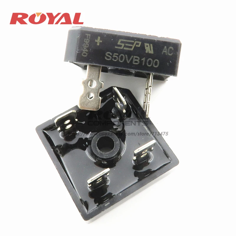 

5PCS/LOT S50VB100 NEW AND ORIGINAL 50A 1000V Commonly used inverter welding machine Rectifier diode