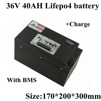 

Customized 36v 40ah Lifepo4 Battery Pack Steel Case Built-in BMS Lithium Battery for 36v 2000w Electric Fishing Boat Cruise