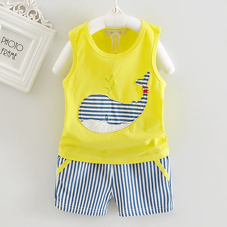 

2017 New Style Childrenswear Summer Wear Female Baby Infant Child Clothes Vest Suit 1-2-3 Semi-Authorization
