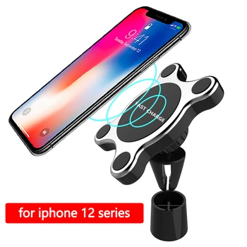 

Magnetic Wireless Car Charger Phone Holder For iPhone 12/12 Mini/12 Pro/Pro Max Fast Charging Car Phone Holder Wireless Charger