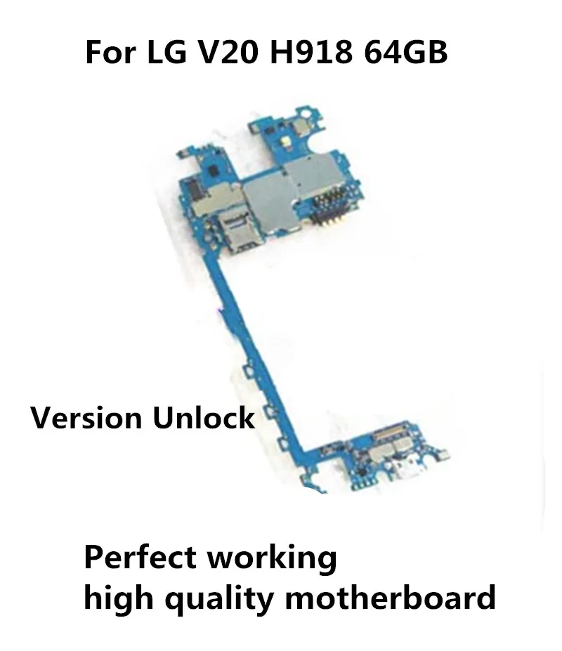 Протестированная Полная работа оригинальная разблокированная материнская плата для LG V20 H918 64 Гб ПЗУ схема электронная панель